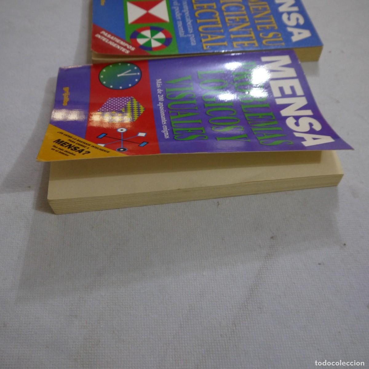 Libros: MENSA 3 LIBROS: INCREMENTE SU COEFICIENTE INTECTURAL/PROBLEMAS LOGICOS Y VISUALES/AGILIDAD MENTAL - Foto 2