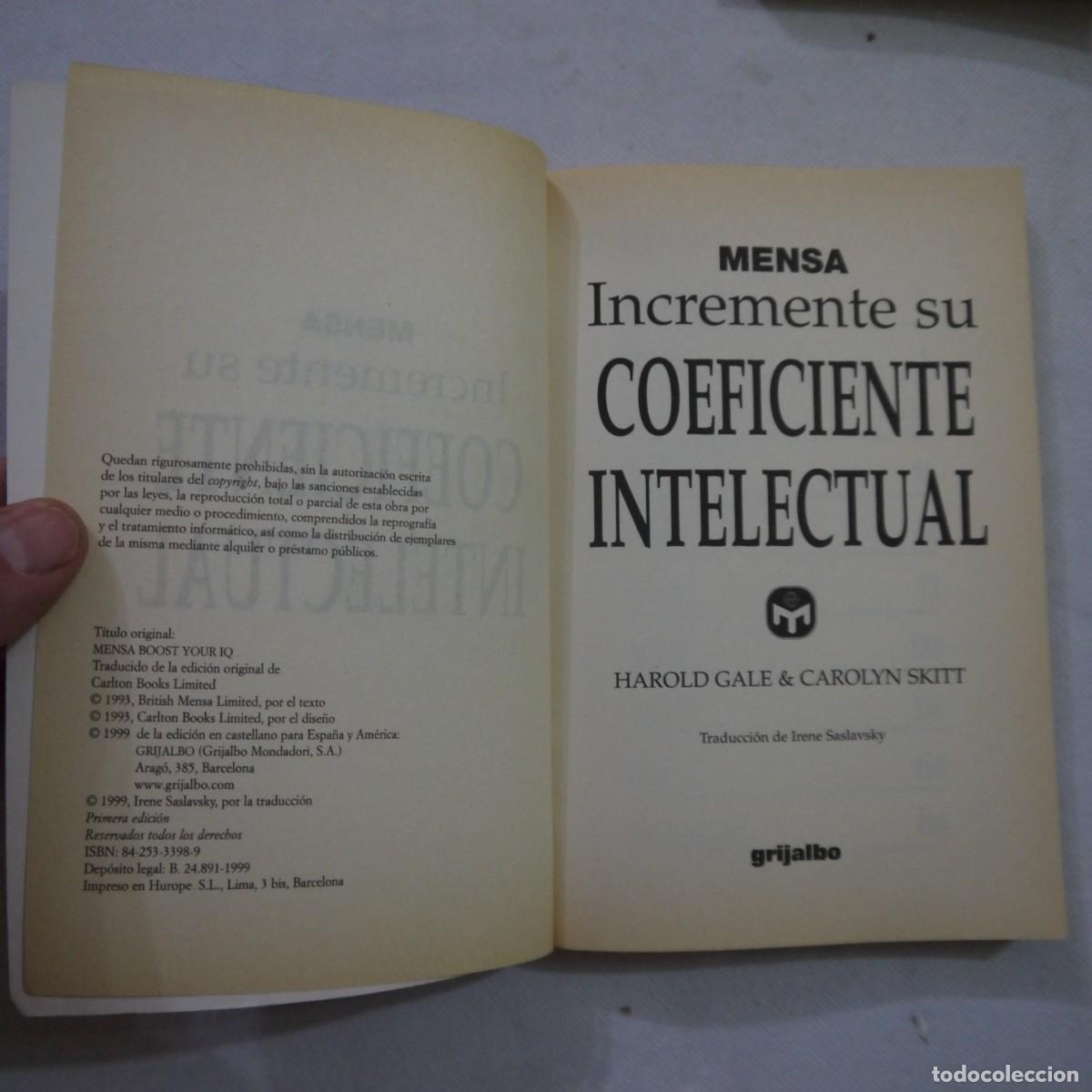 Libros: MENSA 3 LIBROS: INCREMENTE SU COEFICIENTE INTECTURAL/PROBLEMAS LOGICOS Y VISUALES/AGILIDAD MENTAL - Foto 5