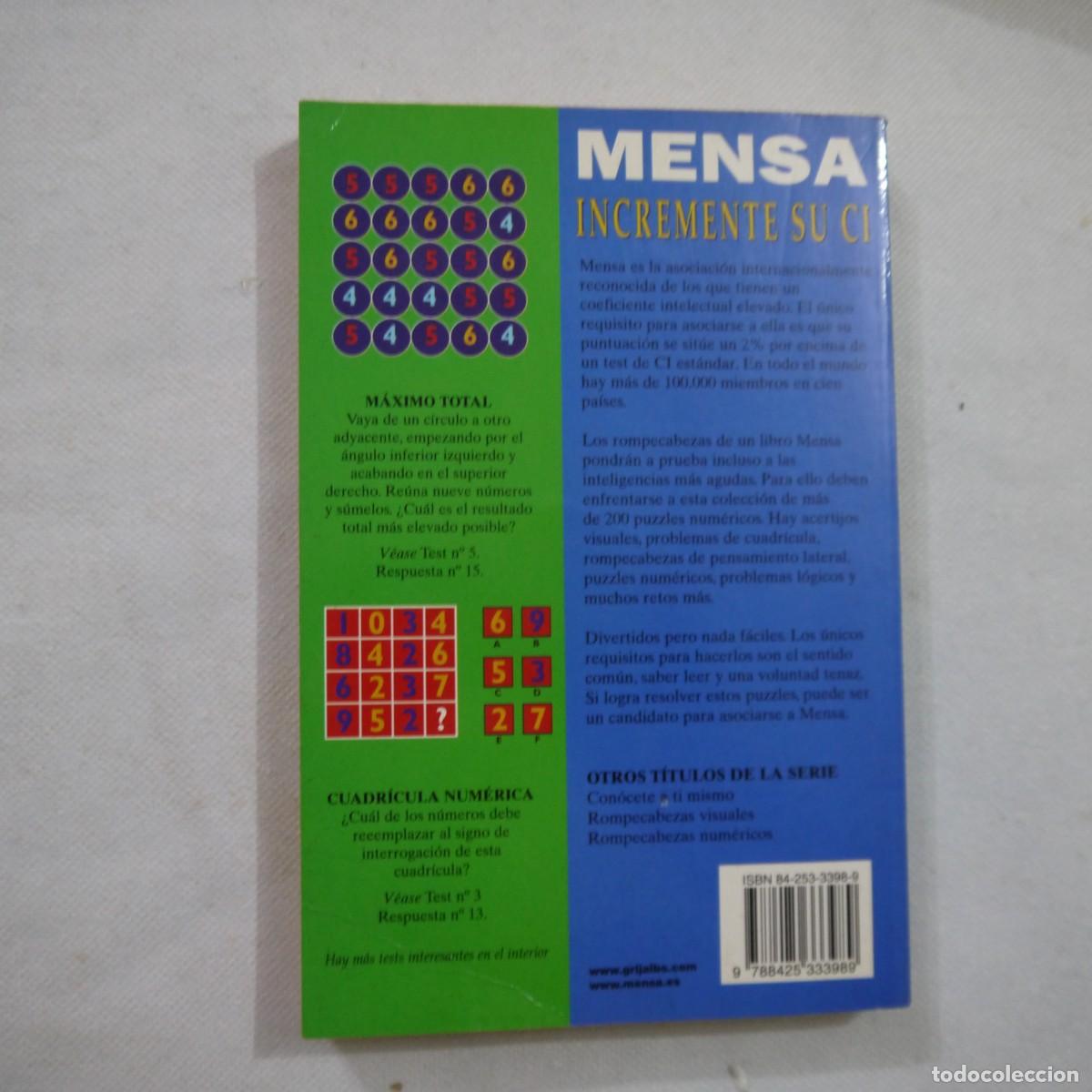 Libros: MENSA 3 LIBROS: INCREMENTE SU COEFICIENTE INTECTURAL/PROBLEMAS LOGICOS Y VISUALES/AGILIDAD MENTAL - Foto 9