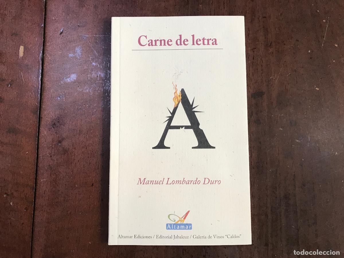 Libros: Carne de letra - Manuel Lombardo Duro - Foto 2