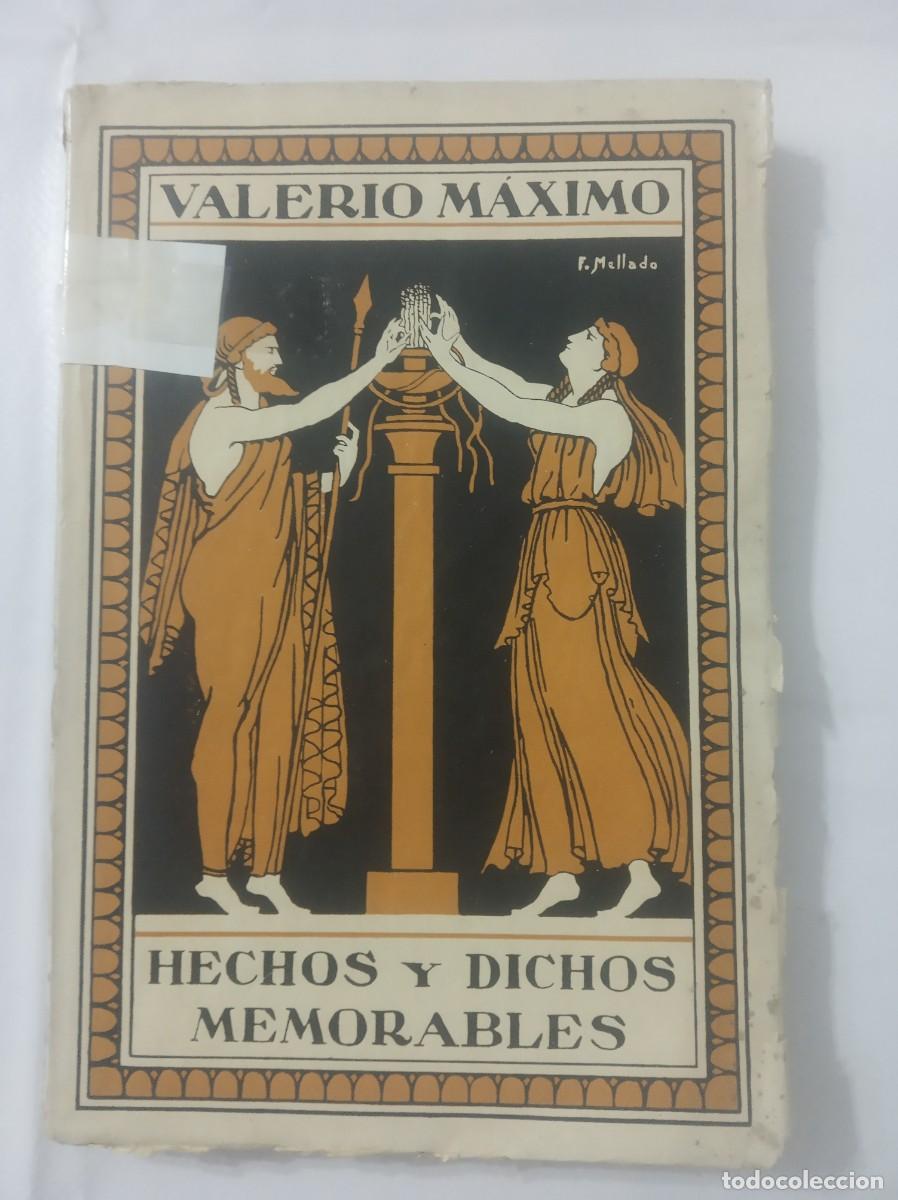Libros: HECHOS Y DICHOS MEMORABLES ( VALERIO MAXIMO ) - Foto 1