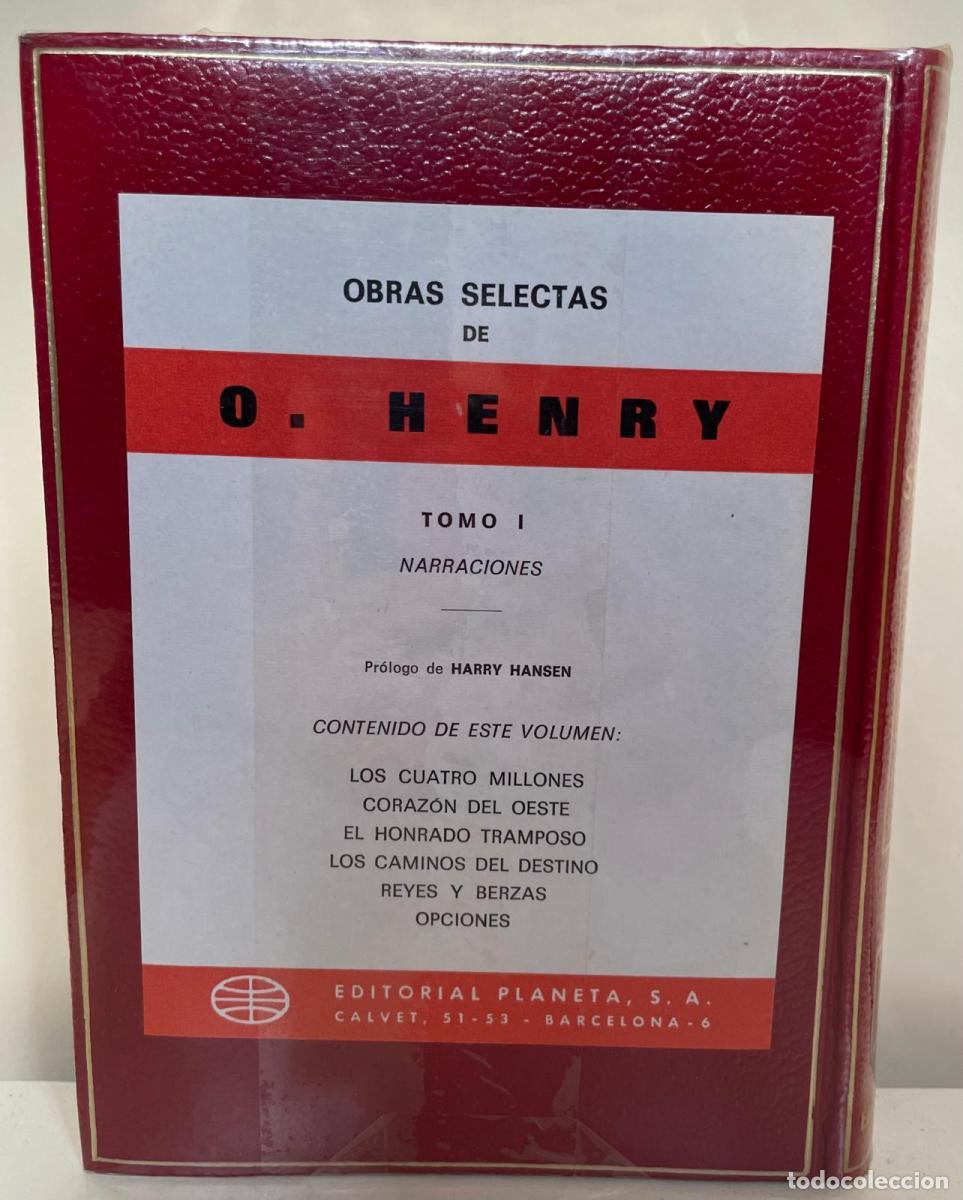 Libros: O. HENRY, OBRAS SELECTAS, TOMO 1 - Henry - Foto 2