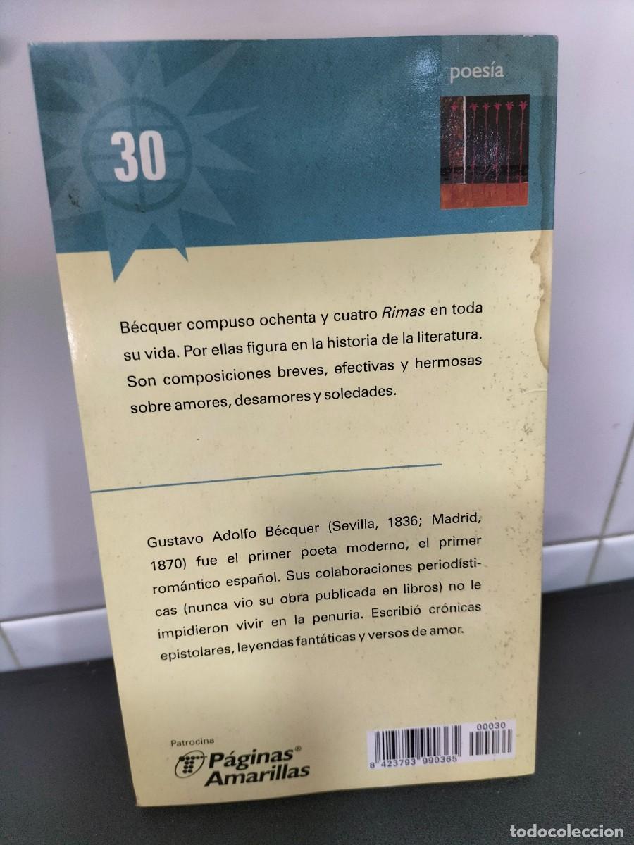 Libros: Libro - Rimas - Gustavo Adolfo B&eacute;cquer ( biblioteca El mundo - Foto 2
