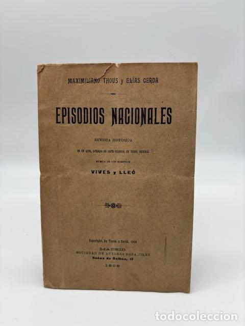 Libros: THOUS, Maximiliano; CERDA, El&iacute;as. - Episodios nacionales. - Foto 1