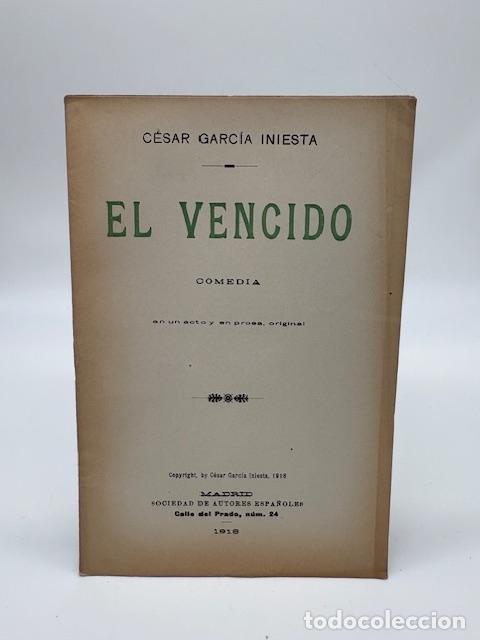 Libros: GARC&Iacute;A INIESTA, C&eacute;sar. - El vencido. - Foto 1