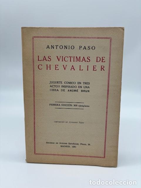 Libros: PASO, Antonio. - Las victimas de Chevalier. - Foto 1