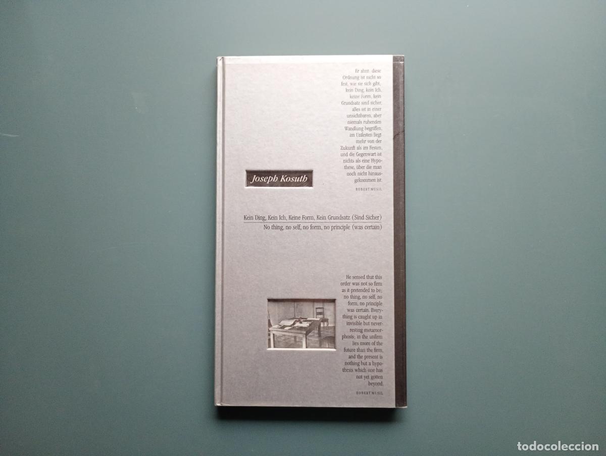 Libri di seconda mano: Joseph Kosuth: No Thing, No Self, No Form, No Principle Was Certain - Kosuth, Joseph ; Damsch-Wiehag