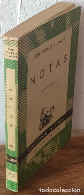 Libros: NOTAS - JOS&Eacute; ORTEGA Y GASSET - Foto 1