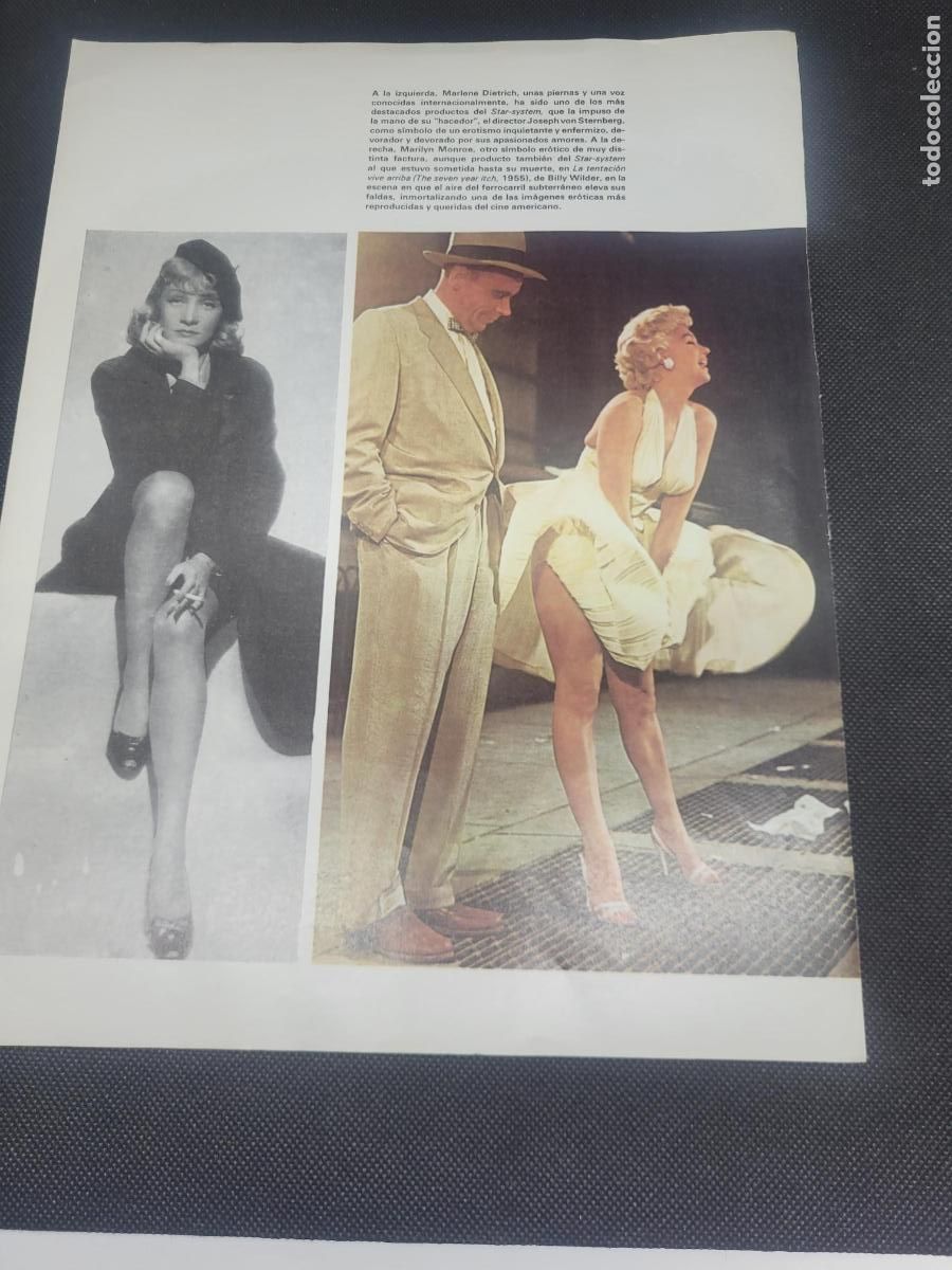Libros: RECORTE REVISTA CINE MARLENE DIETRICH MARILYN MONROE - Foto 1