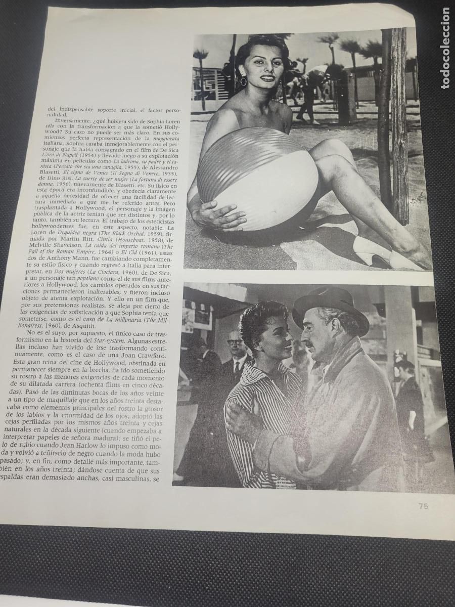 Libros: RECORTE REVISTA CINE CARY GRANT SOFIA LOREN - Foto 2