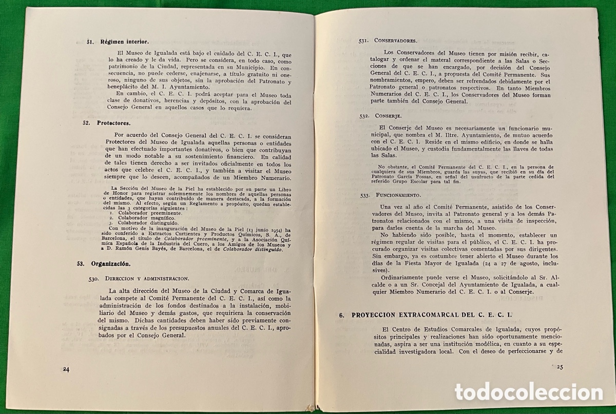 Libros: NORMAS, ESTRUCTURA, FUNCI&Oacute;N. Igualada 1954. Centro de estudios comarcales de Igualada. (CECI) - Foto 5