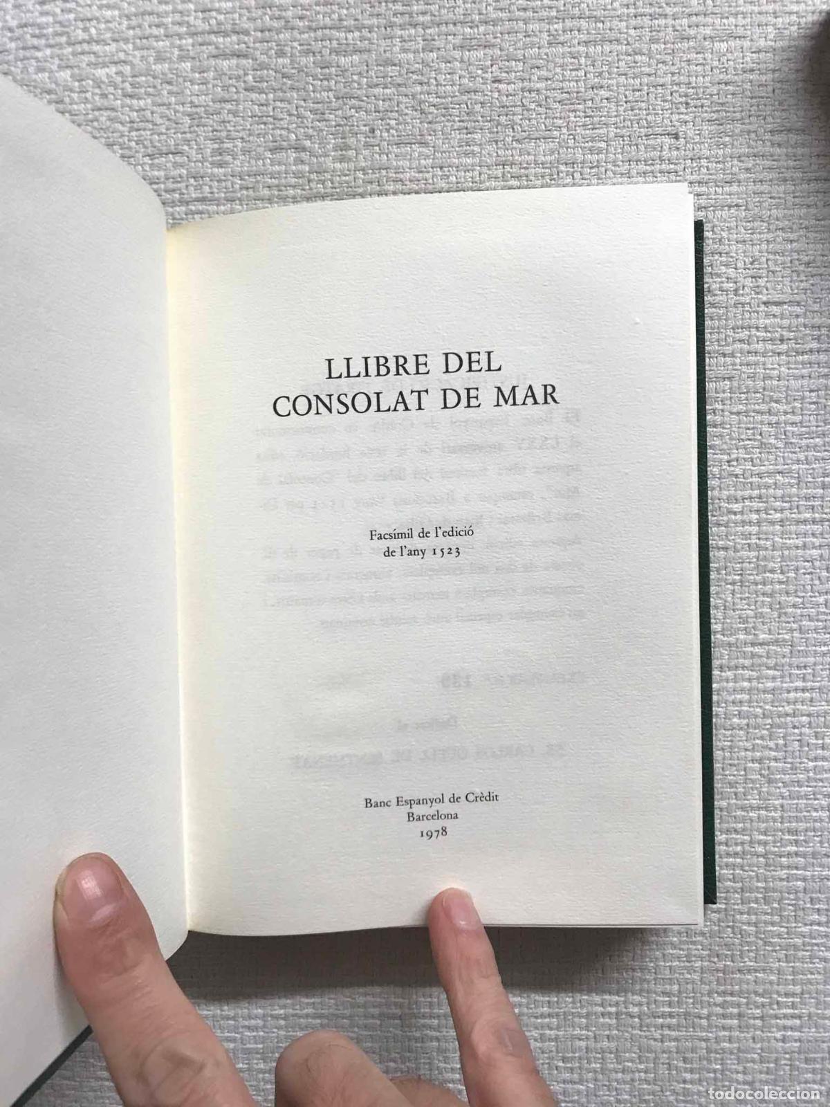 Libros: Llibre del Consolat de Mar. Facs&iacute;mil - Foto 2