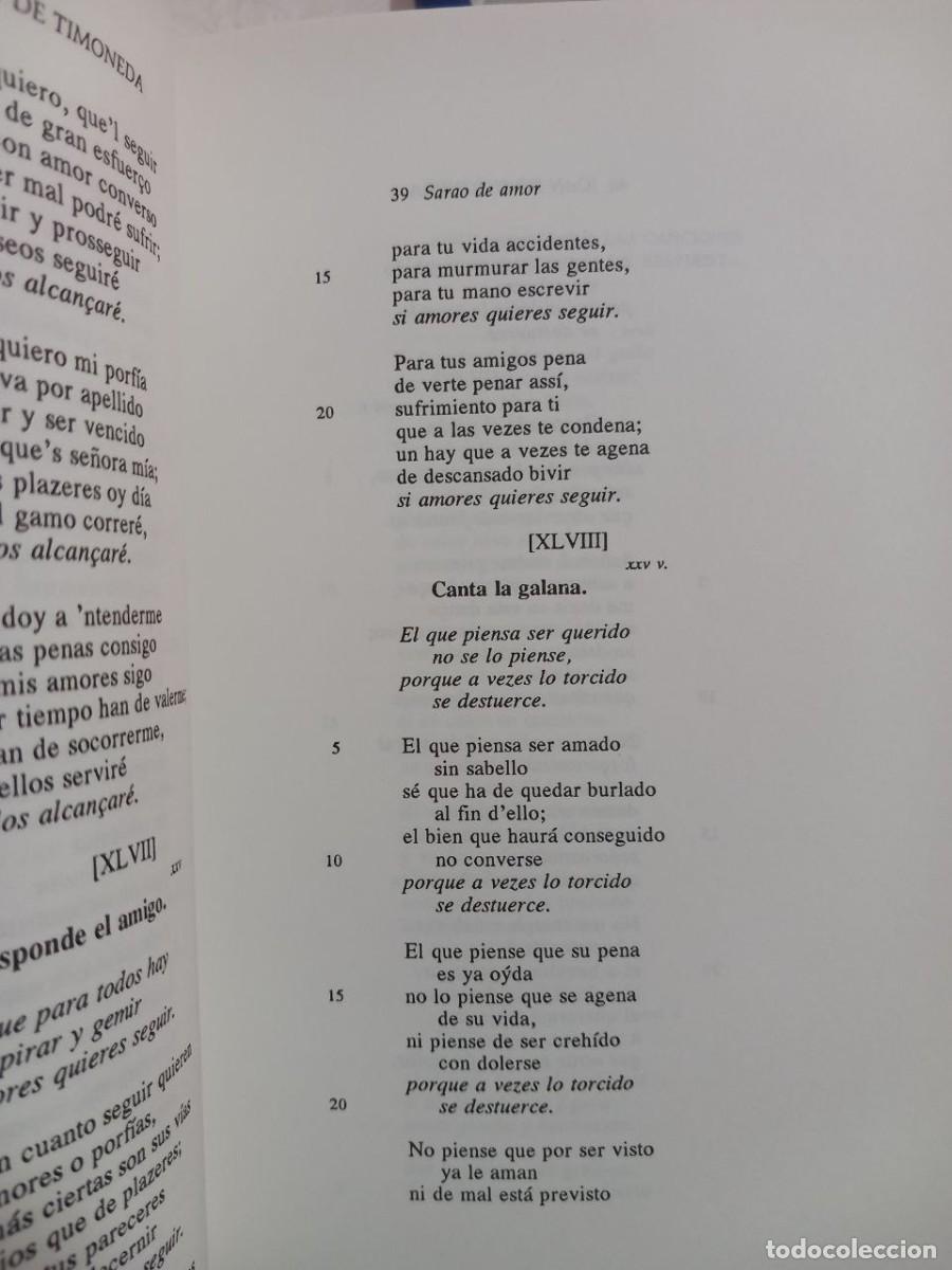 Libros: Sarao de amor. - TIMONEDA, Juan: - Foto 3