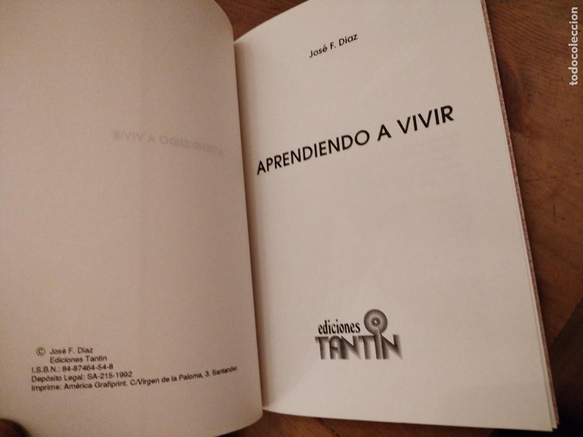 Libros: Aprendiendo a vivir - Jos&eacute; A. Diaz - Foto 3