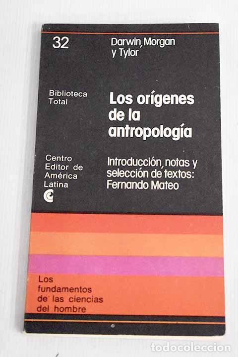 Libros: Los or&iacute;genes de la antropolog&iacute;a.- Darwin, Charles - Foto 1