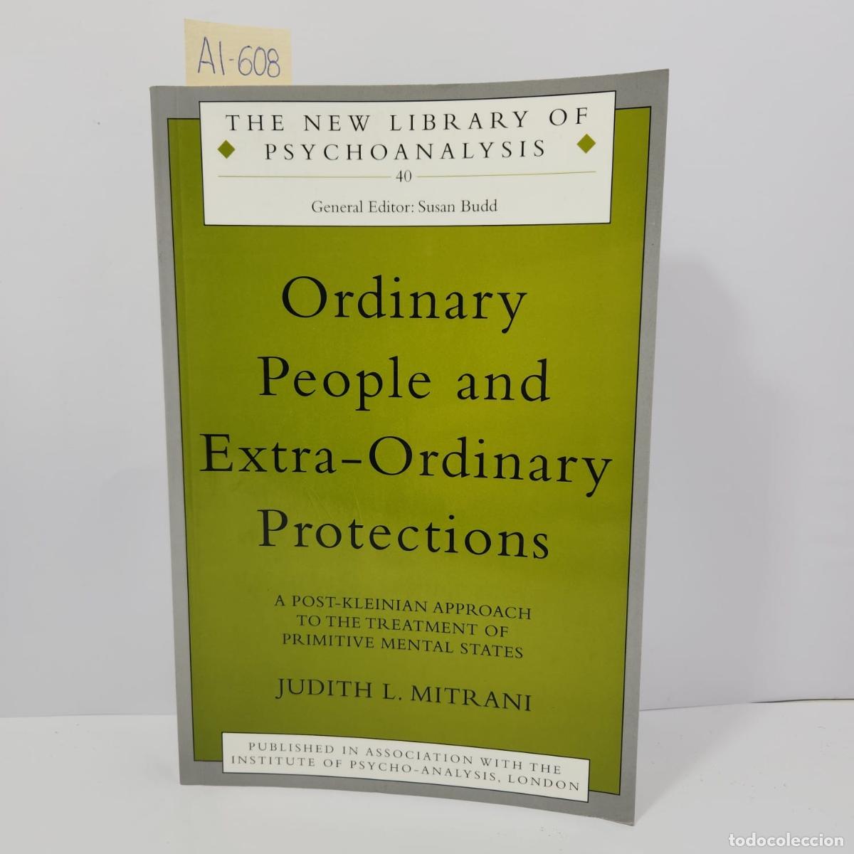 Libros: MITRANI, Judith L.: - Ordinary people and extra-ordinary protections. - Foto 1