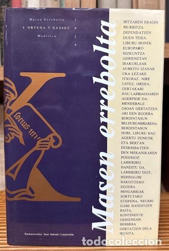 Libros: MASEN ERREBOLTA - ORTEGA Y GASSET, Jos&eacute; - Foto 1