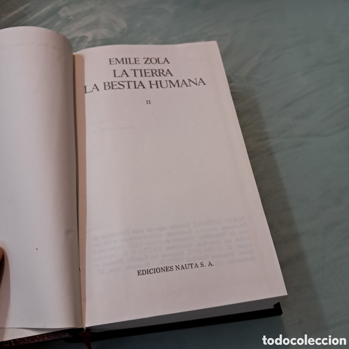 Libros: EMILE ZOLA Obras, tom&oacute; II, Ediciones Nauta - Foto 3