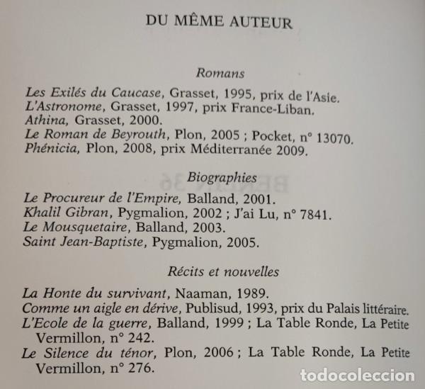 Libros: BERLIN 36, ALEXANDRE NAJJAR, ROMAN, PLON 2009, LIBRO EN FRANCES - Foto 3