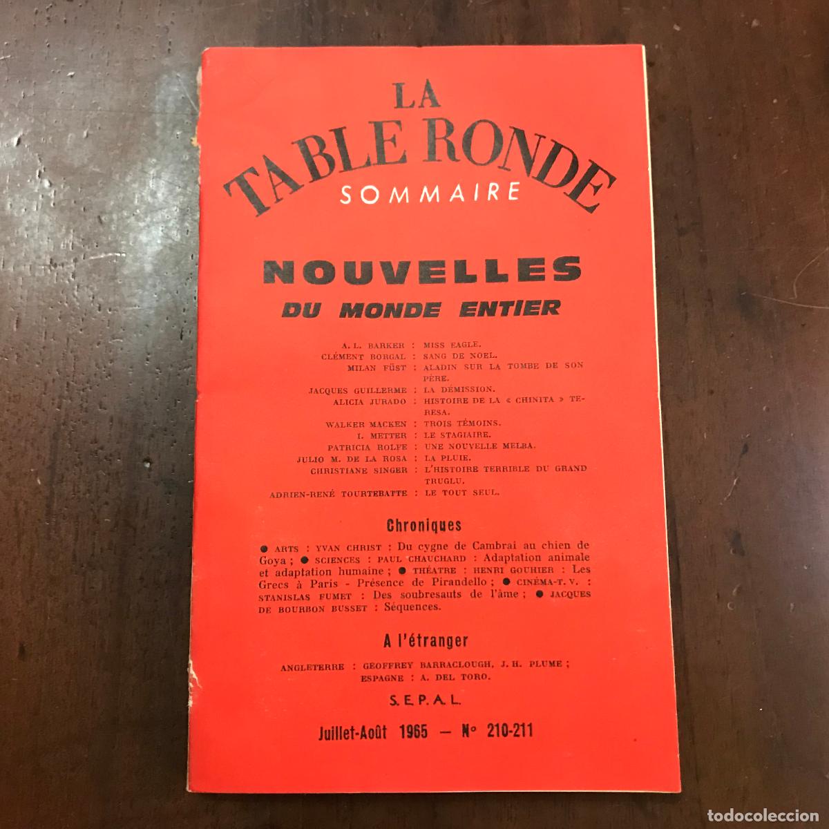 Libros: La table ronde Julliet-Ao&ucirc;t 1965. Franc&eacute;s - VV.AA. - Foto 1