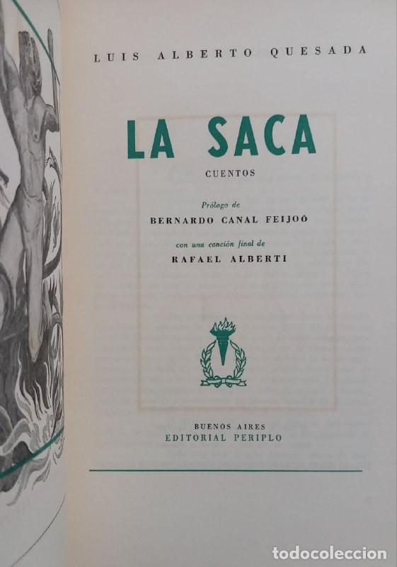 Libros: La saca. Cuentos. - QUESADA, Luis Alberto: - Foto 4
