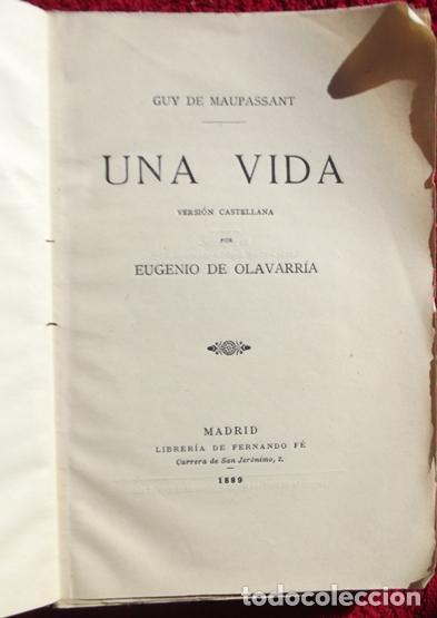 Libros: Una vida - Guy De Maupassant - Foto 1