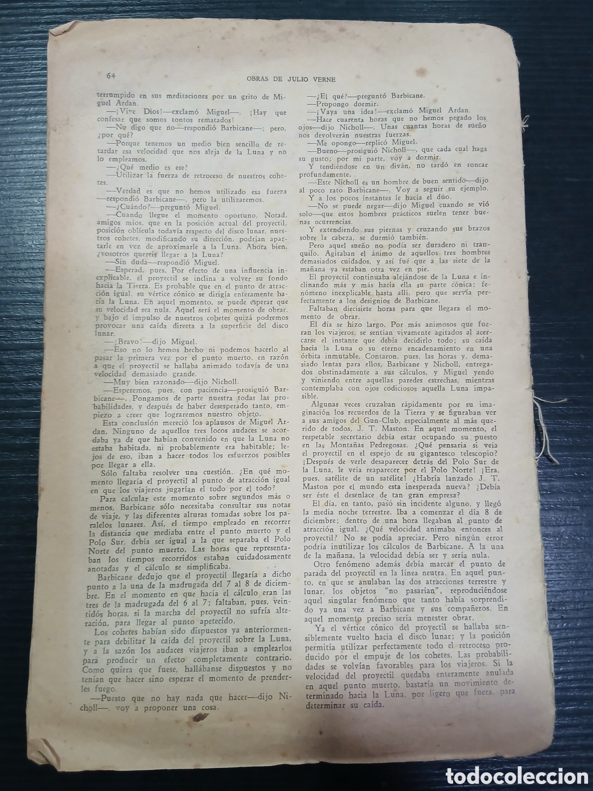 Libros: Julio Verne. Alrededor de la luna. (L119) - Foto 4