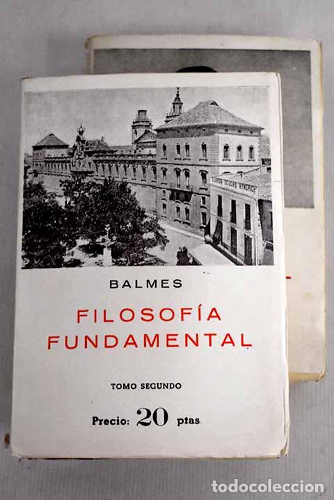 Libros: Filosof&iacute;a fundamental.- Balmes, Jaime - Foto 1