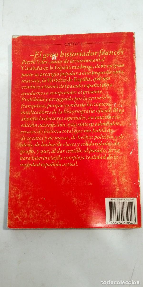 Libros: Historia de Espa&ntilde;a Pierre Vilar - Foto 2