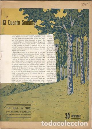 Libros: AMADO, Enrique.- - De sol a sol. Ilustr. de Manch&oacute;n. - Foto 1