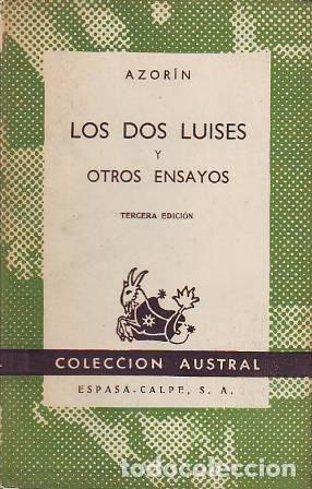 Libros: AZORIN.- - Los dos Luises y otros ensayos. - Foto 1