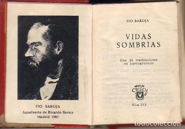 Libros: BAROJA, P&iacute;o.- - Vidas sombr&iacute;as. - Foto 1