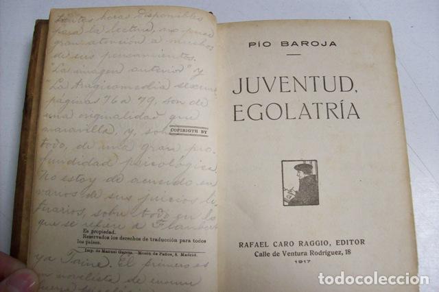 Libros: BAROJA, P&iacute;o.- - Juventud, egolatr&iacute;a. - Foto 1