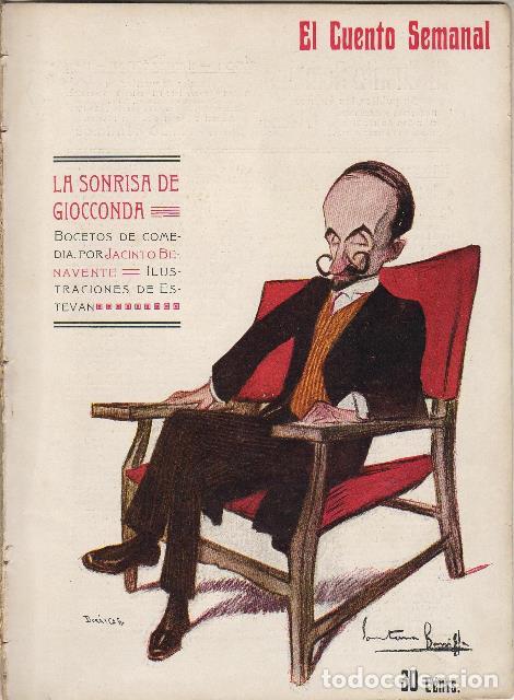 Libros: BENAVENTE, Jacinto.- - La sonrisa de Giocconda. Ilustr. de Estevan. - Foto 1