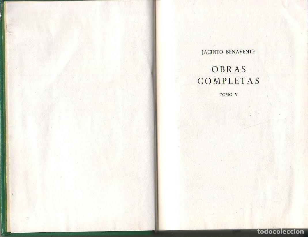 Libros: BENAVENTE, Jacinto.- - Obras completas. Tomo V - Foto 1