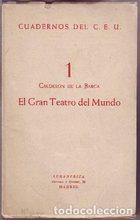 Libros: CALDER&Oacute;N DE LA BARCA.- - El gran teatro del mundo. - Foto 1