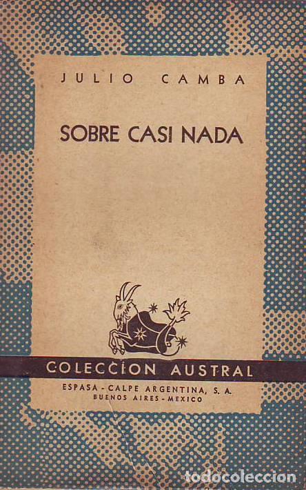 Libros: CAMBA, Julio.- - Sobre casi nada. - Foto 1