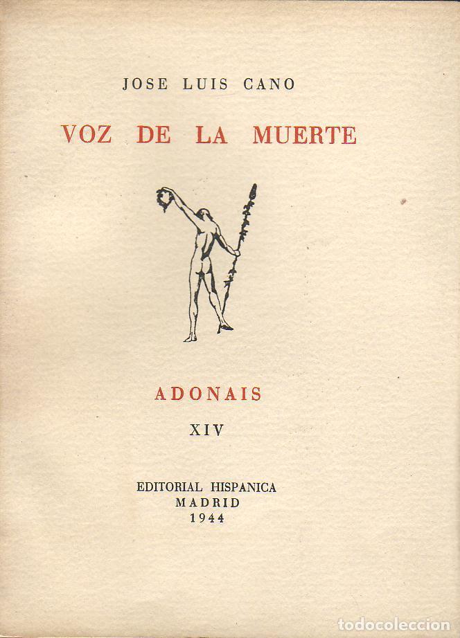 Libros: CANO, Jos&eacute; Luis.- - Voz de la muerte. - Foto 1