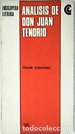 Libros: CYMERMAN, Claude.- - An&aacute;lisis de Don Juan Tenorio.