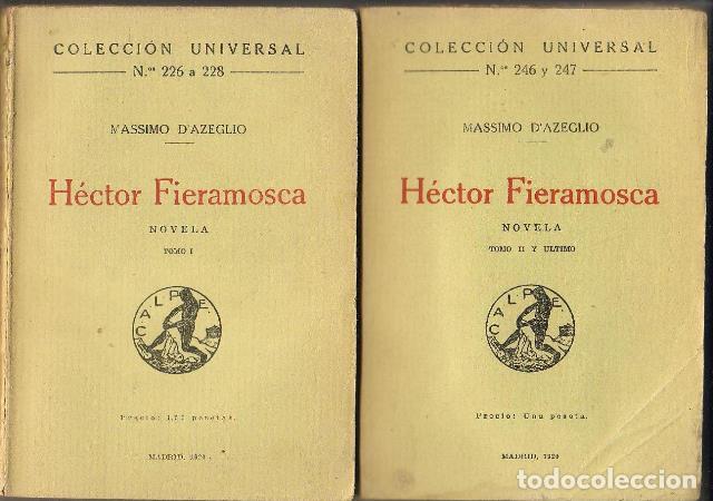 Libros: D&acute;AZEGLIO, Massimo.- - H&eacute;ctor Fieramosca, 2 tomos. Novela. - Foto 1