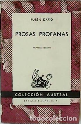 Libros: DARIO, Rub&eacute;n.- - Prosas profanas. - Foto 1