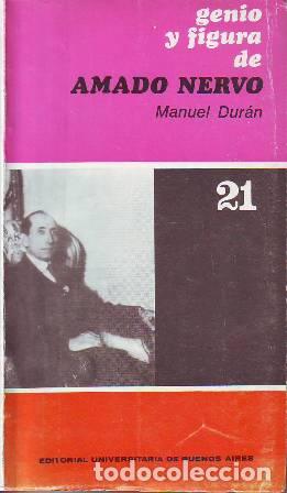 Libros: DURAN, Manuel.- - Genio y figura de Amado Nervo. - Foto 1
