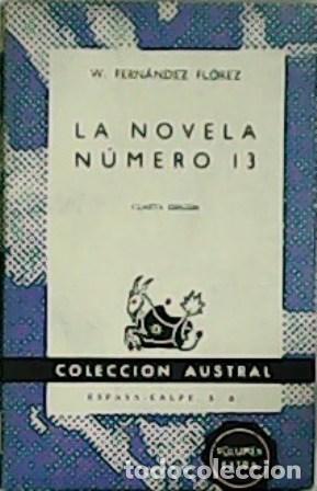 Libros: FERNANDEZ FLOREZ, W.- - La novela n&uacute;mero 13. - Foto 1