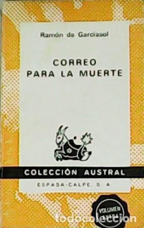 Libros: GARCIASOL, Ram&oacute;n de.- - Correo para la muerte. - Foto 1
