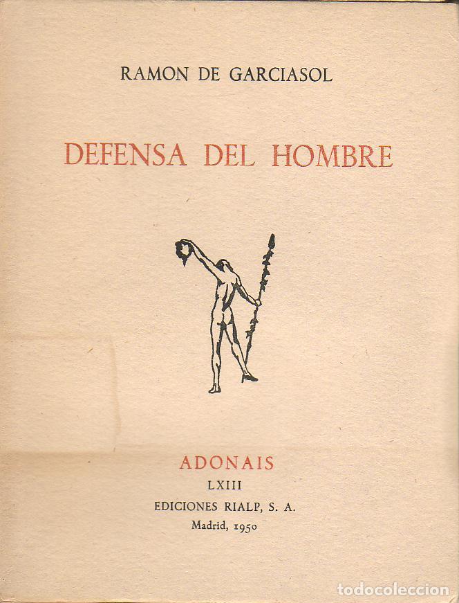 Libros: GARCIASOL, Ram&oacute;n de.- - Defensa del hombre. - Foto 1