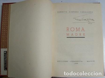 Libros: GIM&Eacute;NEZ CABALLERO, Ernesto.- - Roma madre. - Foto 1