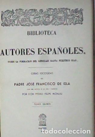 Libros: ISLA, Jos&eacute; Francisco de.- - Obras escogidas. - Foto 1