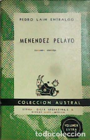 Libros: LAIN ENTRALGO, Pedro.- - Men&eacute;ndez Pelayo. - Foto 1