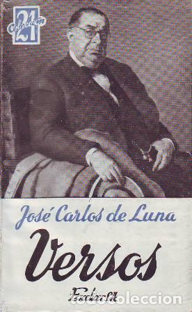 Libros: LUNA, Jos&eacute; Carlos de.- - Versos. - Foto 1