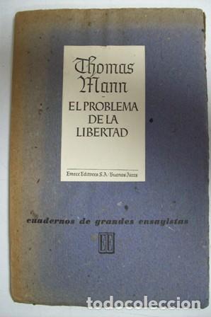 Libros: MANN, Thomas.- - El problema de la libertad. - Foto 1
